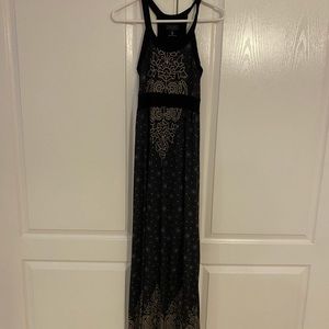Athleta black maxi dress small